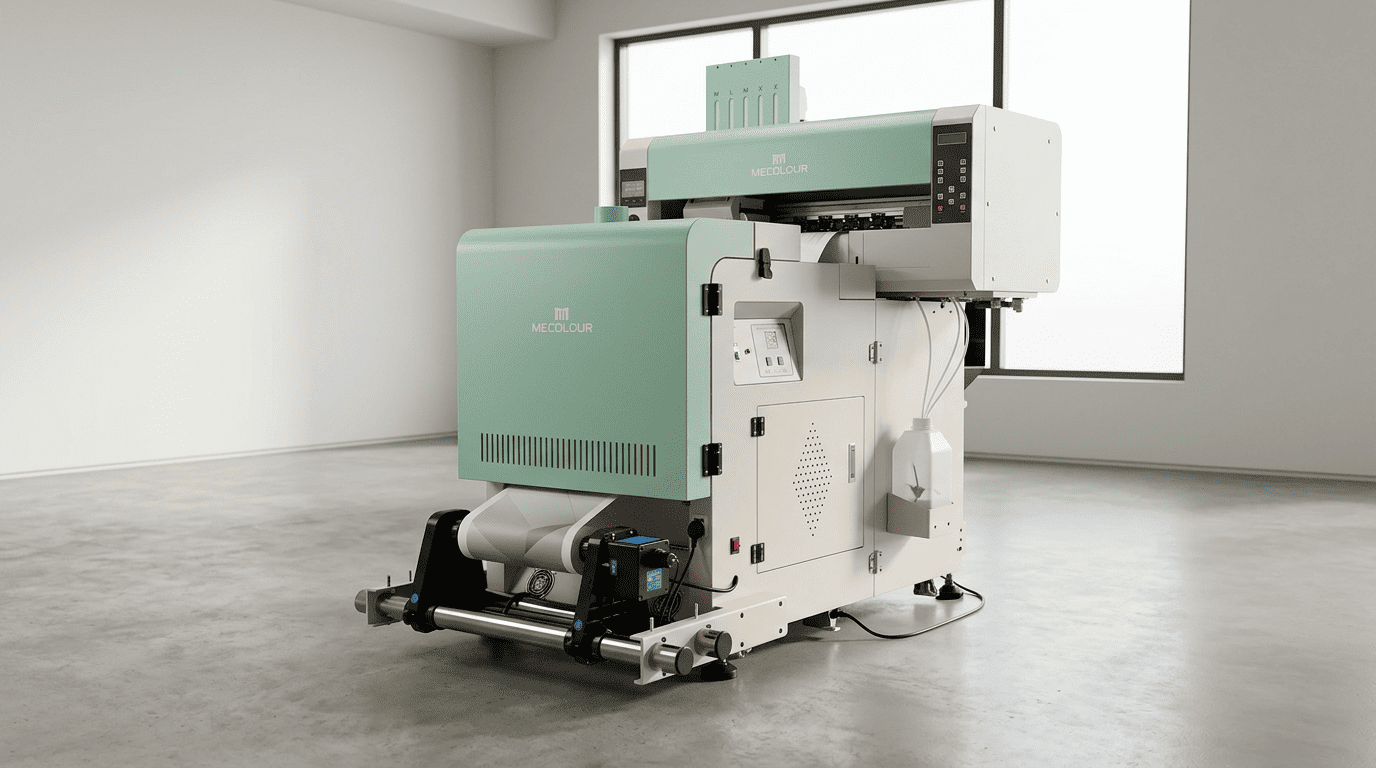 Mecolour A235 — Conjunto DTF Têxtil 30cm (plotter + forno acoplado)