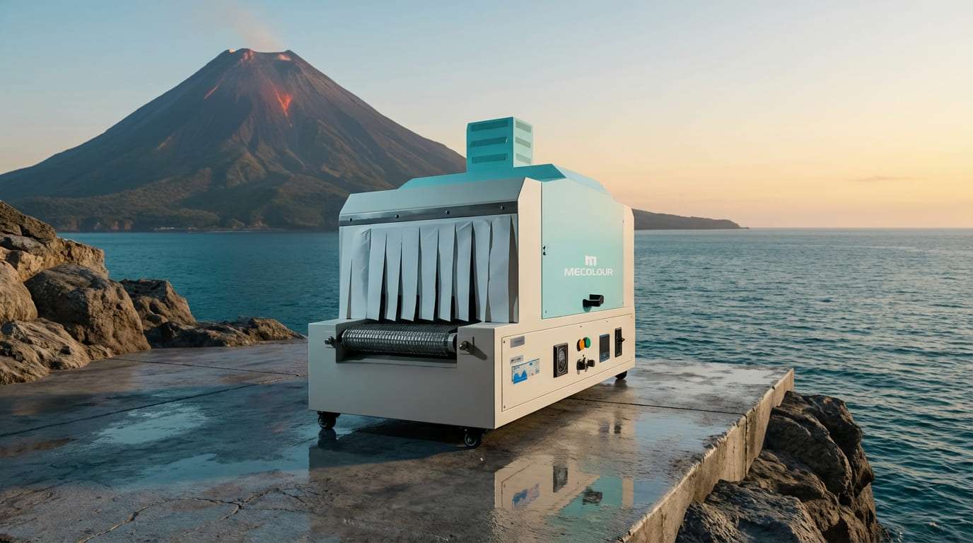 Mecolour A262 — Forno Túnel (esteira 1,2m • 3 canecas/min • 180–220°C • 4000W)